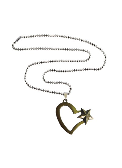 Open Heart Star Pendant By Menjewell